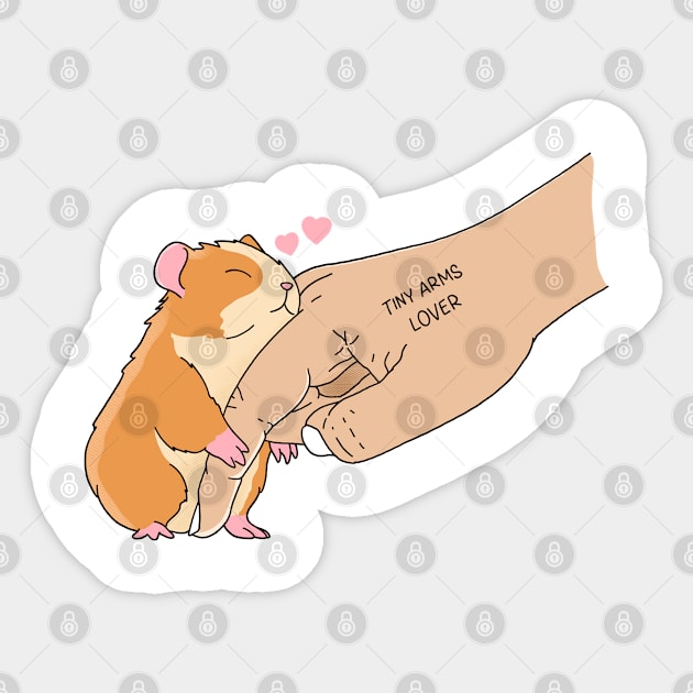 Tiny Arms Lover Sticker by Kimprut